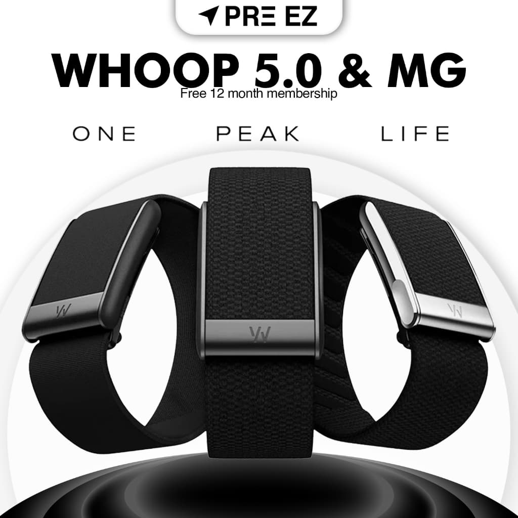 WHOOP 5.0 Peak / Life / MG สมาร์ทแบนด์ติดตามสุขภาพ ฟรีสมาชิก 12 เดือน
