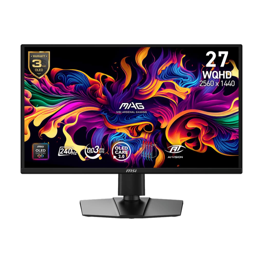 MSI MAG 272QP QD-OLED จอมอนิเตอร์เกมมิ่ง 26.5 นิ้ว 2K 240Hz
